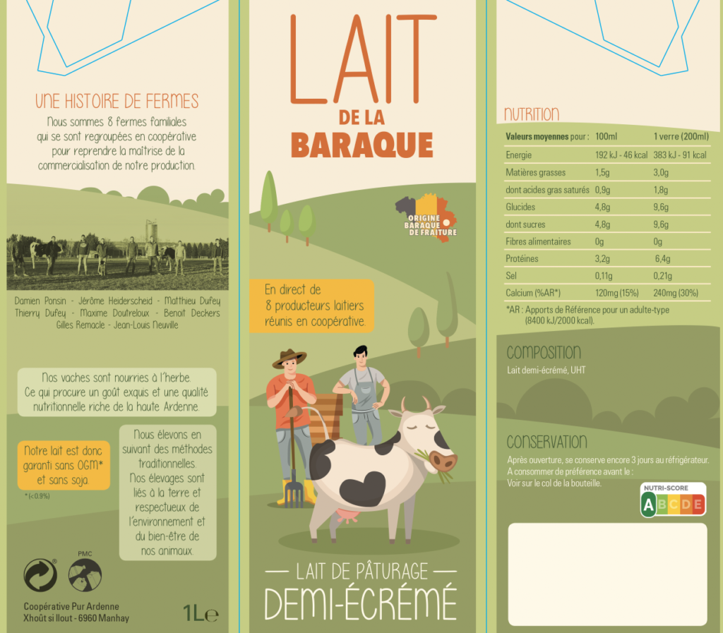 Le Lait de la Baraque... Une nouvelle brique écologique et équitable bientôt en vente