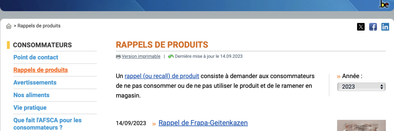 Pesticide AFSCA